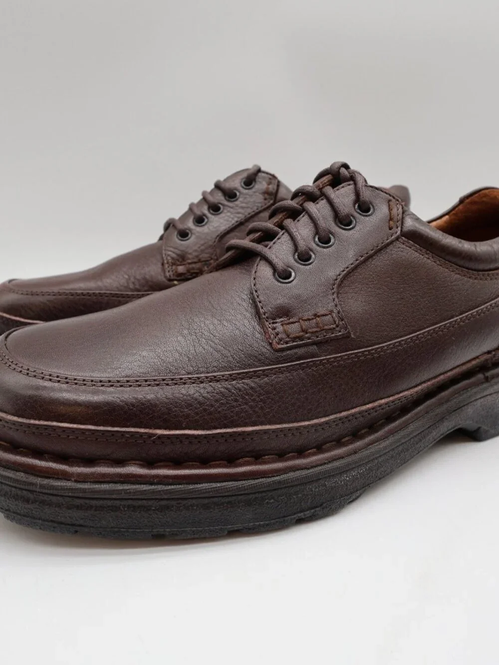 Hush Puppies Summit Persimmon Mens 8.5 Brown Leather Casual Oxfords